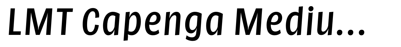 LMT Capenga Medium Italic